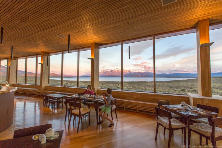 Patagonia with kids: Meals with a view