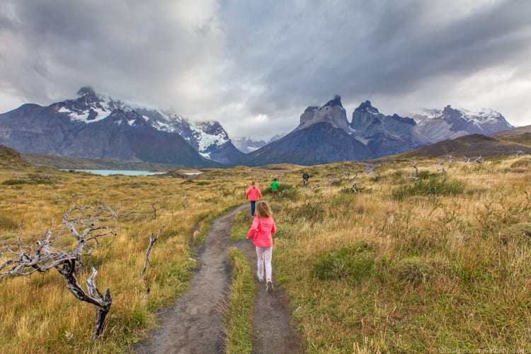 Patagonia with kids: Hiking to Lago Nordenskjold - not steep at all