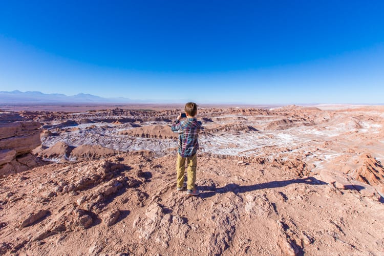 Atacama Desert with Kids - Overlooking Moon Valley