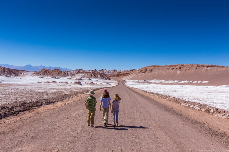 Atacama Desert with Kids - Salt everywhere! 