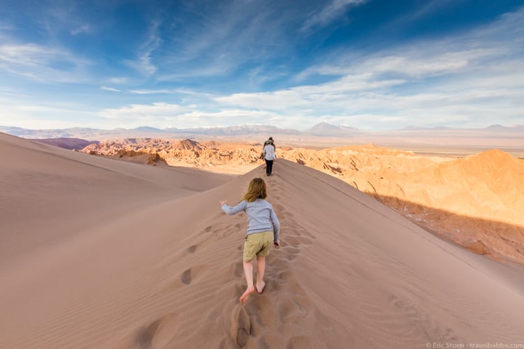 Atacama Desert with Kids - sand dunes