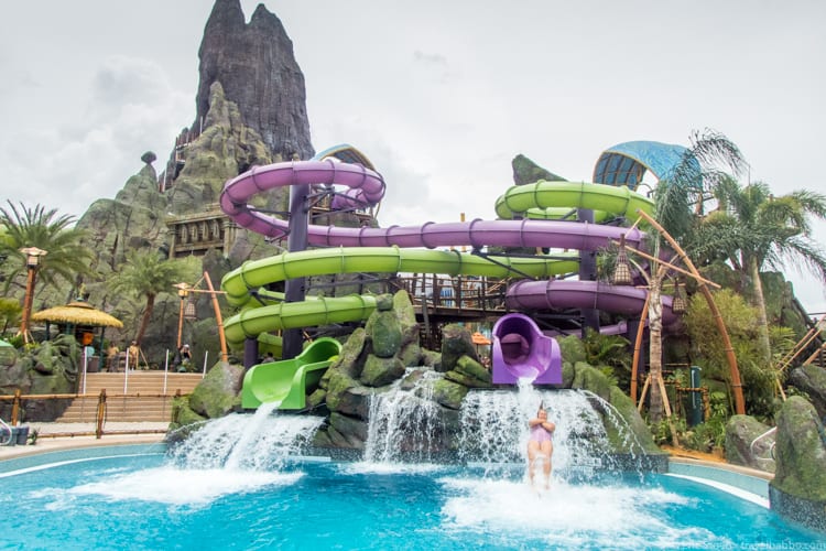 Volcano Bay: The Ohyah and Ohno slides