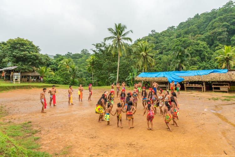 Panama Family Travel - In the Emberá village
