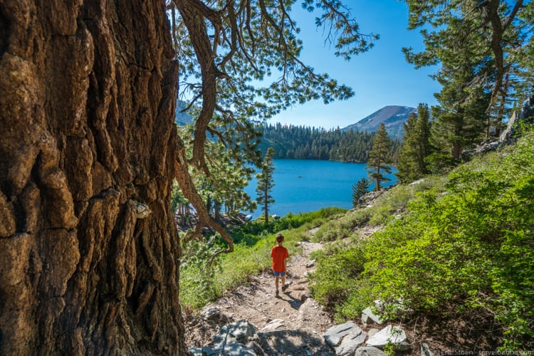 Mammoth Lakes with Kids - Hiking from Lake Barrett to Lake George 