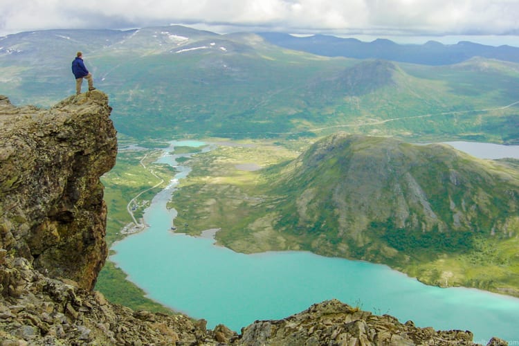 Breathtaking views: Mount Besseggen, Norway