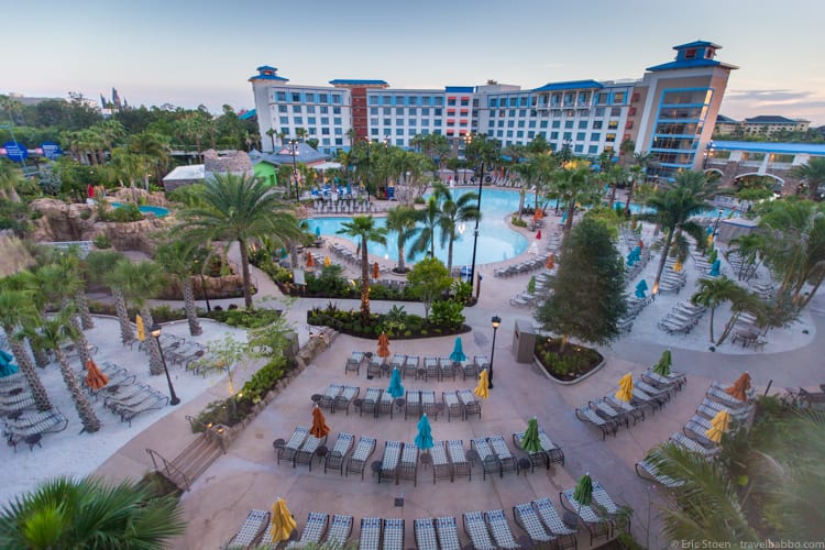 Universal Orlando Tips: The view from my room at Sapphire Falls