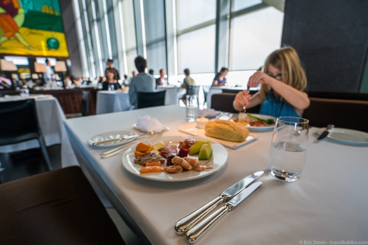 Tokyo with Kids - Lunch at the New York Grill, on the top floor of the Park Hyatt Tokyo