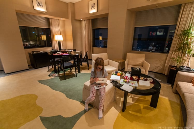 Tokyo with kids - Our second stay we had a corner suite on the 45th floor