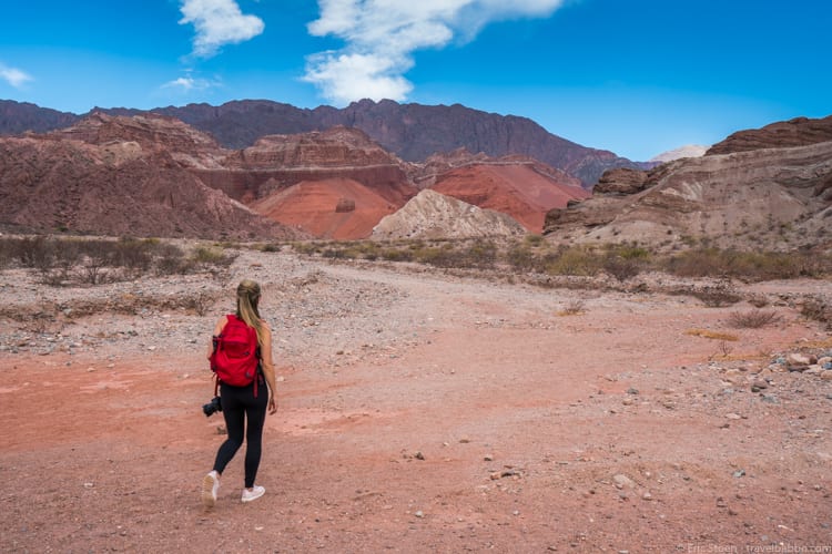 Salta photography: Walking into the canyons