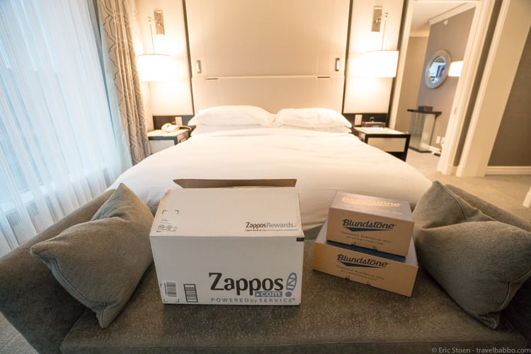 Blundstone Zappos: Waiting for us at the Ritz-Carlton Cleveland