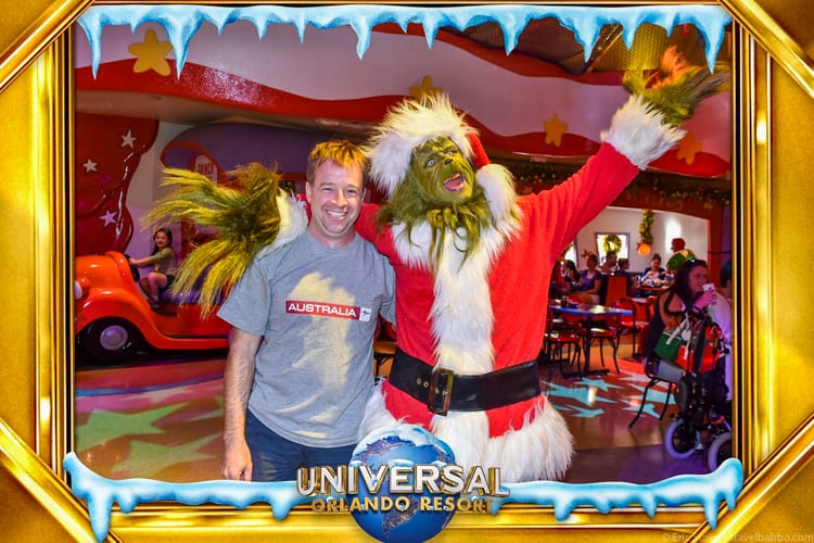 Universal Orlando Holidays: The Grinch is awesome! (Note: should have dressed a little nicer)