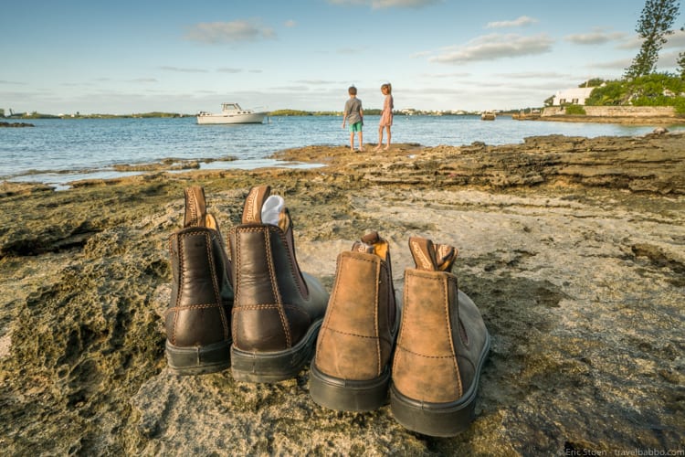 Blundstone boots: Playing in Bermuda