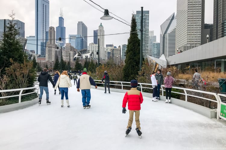 Chicago with kids: Finding his skating legs again