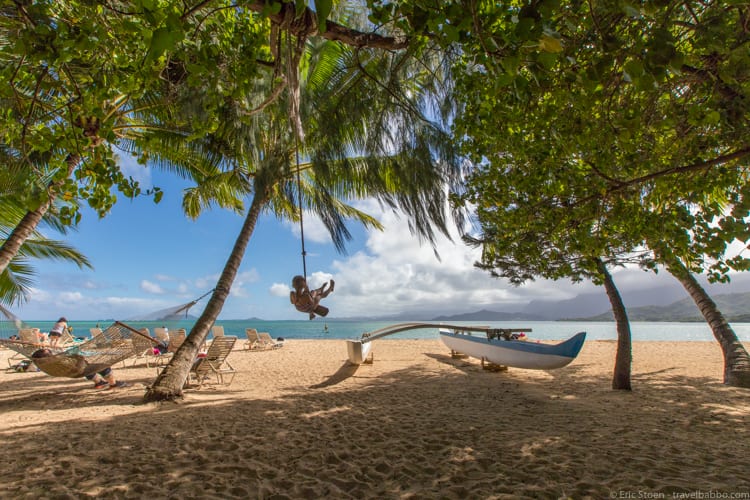 Affordable Hawaii: Swinging at Kualoa's Secret Beach