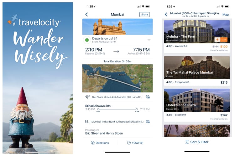 Best travel apps - Travelocity