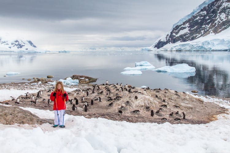 Family travel planning: My 8-year-old daughter in Antarctica