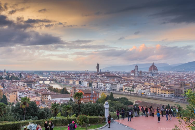 Day Trip to Florence - Evenings at Piazzale Michelangelo are amazing - and unable to be experienced on a day trip