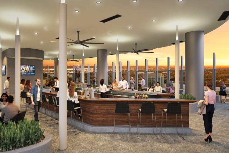 Bar 17 Bistro at Aventura Hotel. Artist rendering courtesy of Universal Orlando Resort.