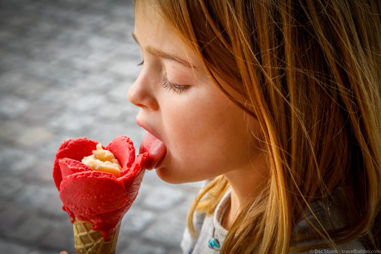 smart travel spending - We always say yes to gelato! 