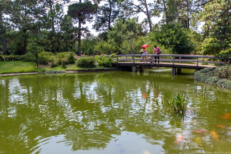 Houston with Kids - In Hermann Park's Japanese Garden