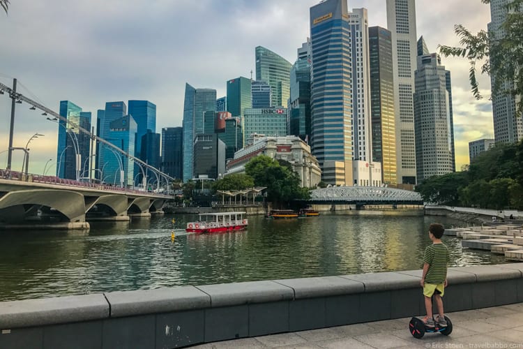 Singapore with kids - Segwaying in Singapore! 