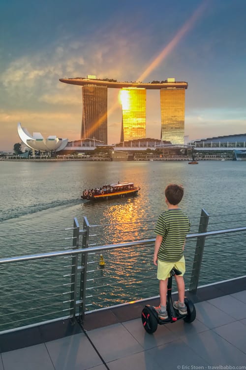 Singapore with kids - We always pause for sunset...