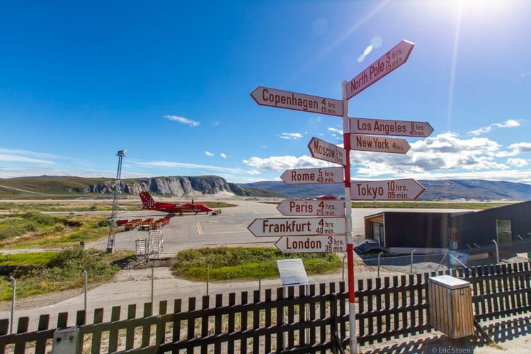 Around the world - At Kangerlussuaq Airport - close to everywhere!