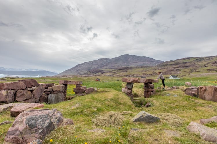 Greenland with kids - Norse ruins in Igaliku