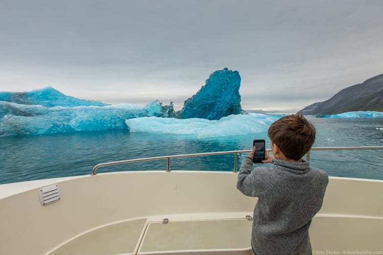 Greenland with kids - Stunning shades of blue! 