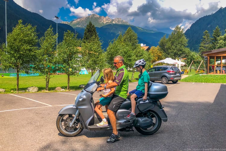 Dolomites with kids: Zipping up to Miola for lunch