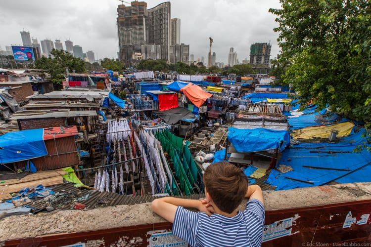 Investing in Travel - At Mumbai’s Dhobi Ghat - the largest open-air laundry in the world, where people work incredibly hard every day for every little money