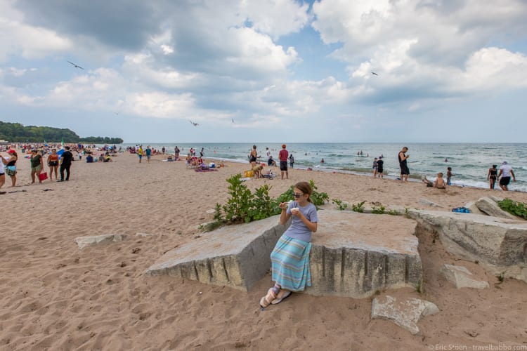 Milwaukee with kids - Northpoint Custard at Bradford Beach