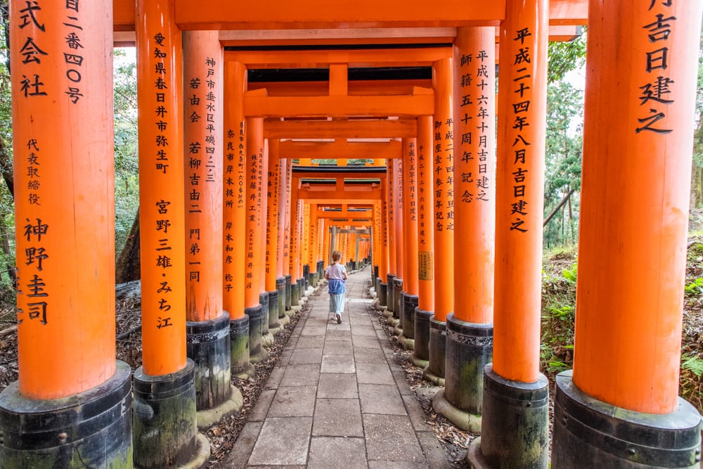 Kyoto with kids - Japan family travel - Fushimi Inari