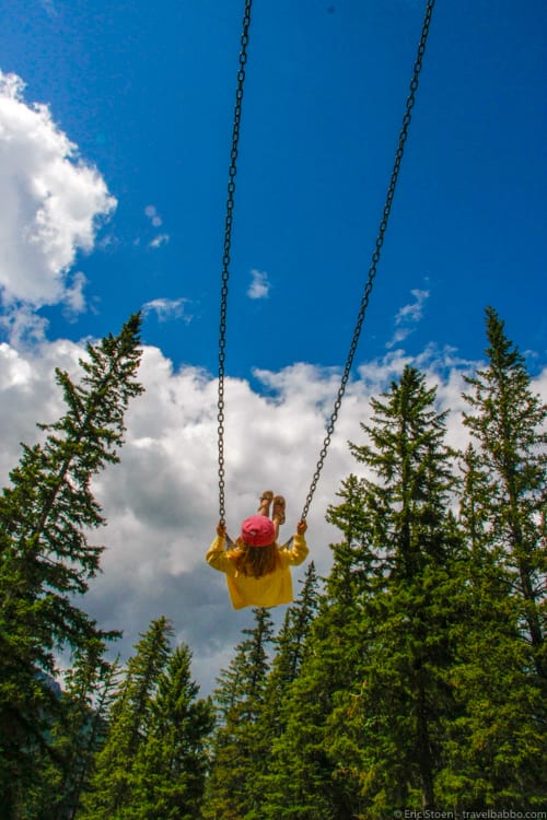 How much does a Disneyland Vacation Cost? Swinging in Banff