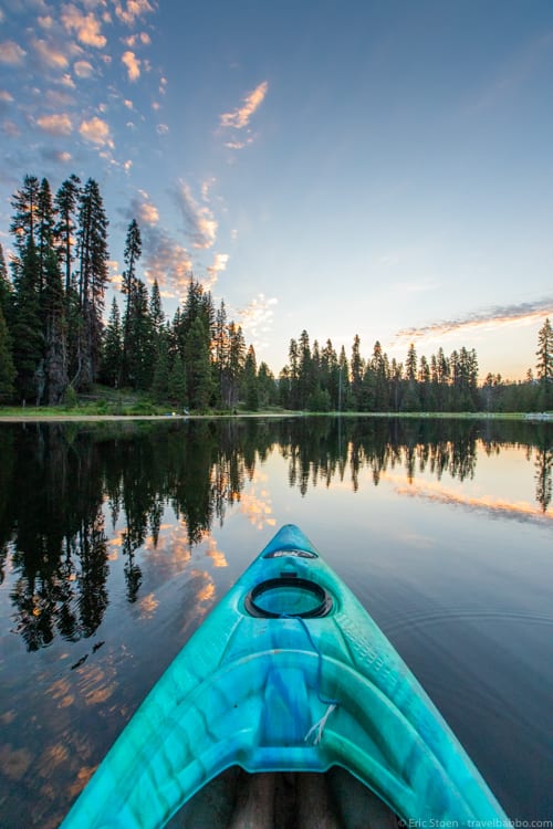 Sunday Blues - Early morning kayaking in Sequoia National Park