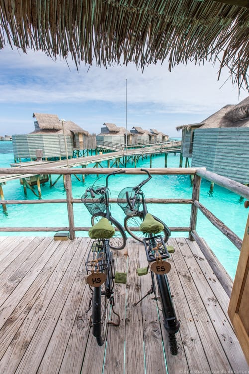 Maldives with kids - Seriously, every resort that's fairly flat should have bicycles! 