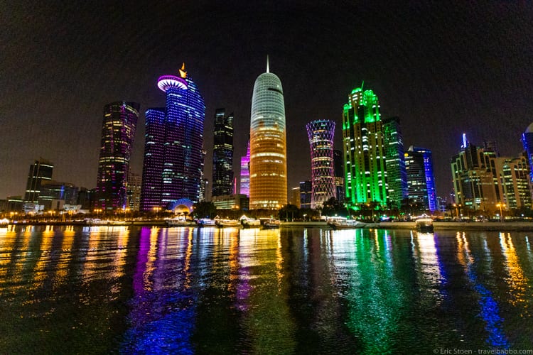 Things to do in Qatar - Doha at night