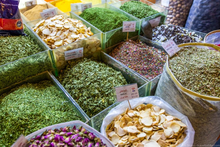Things to do in Qatar - Spices and herbs in Souq Waqif