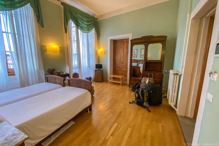 Our room at Hotel Palazzo Guadagni