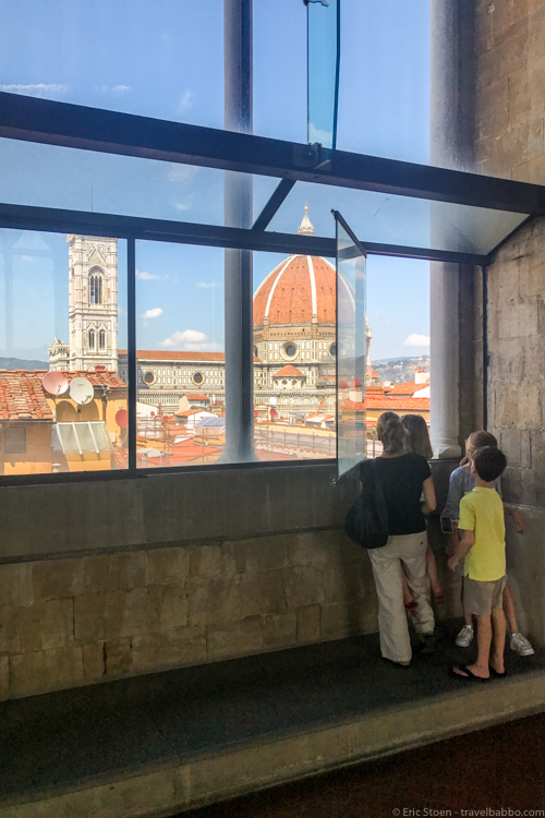 Things to do in Florence with kids - The view of the Duomo from Orsanmichele 
