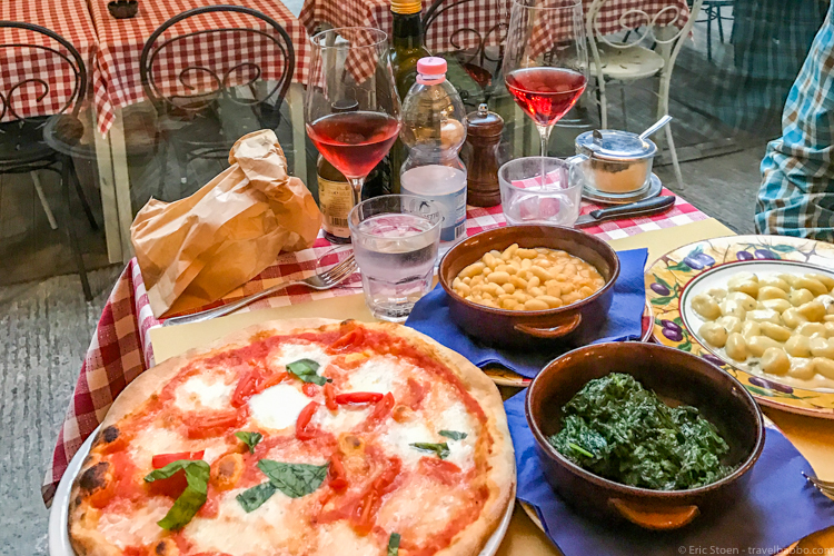 Best restaurants in Florence - Typical MaMMaMia order