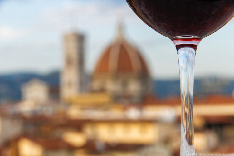 Best restaurants in Florence - Vino with a view! 