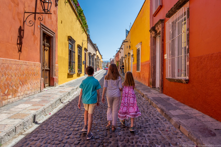 Spring break ideas for families: Walking around San Miguel de Allende