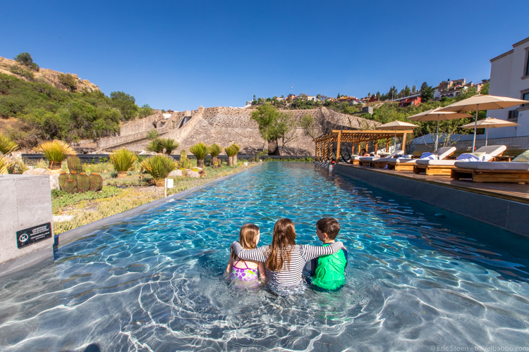 San Miguel de Allende - The pool at Live Aqua San Miguel de Allende