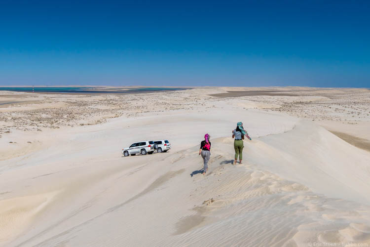 Adventure - A quick dune bashing stop to run through Qatar's desert. This was near the border with Saudi Arabia. 