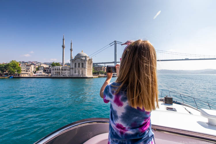 Istanbul with Kids - Passing Ortaköy