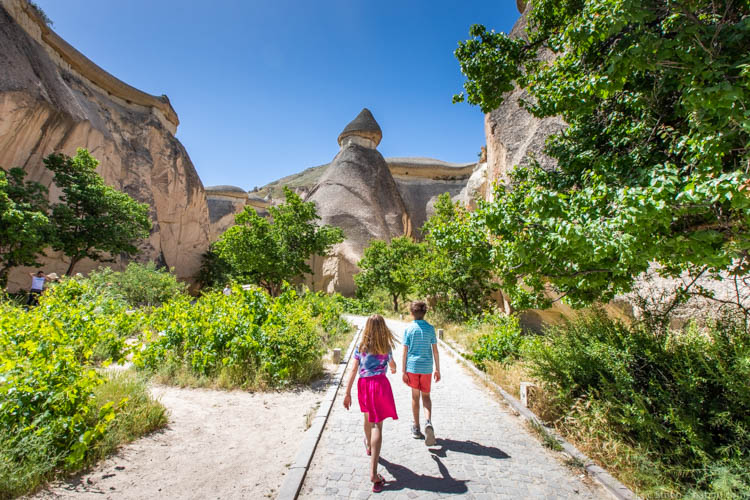Cappadocia with Kids - Walking around at the fairy chimneys
