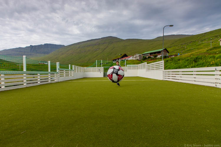 Faroe Islands - The football was the best thing we brought!