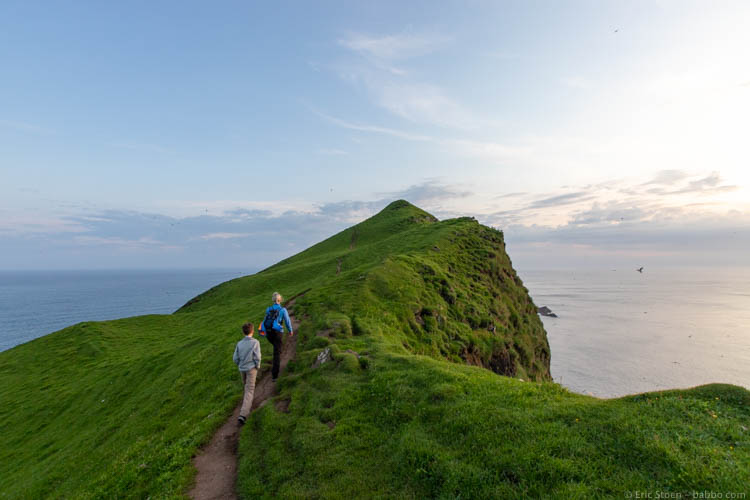 Faroe Islands - Walking up