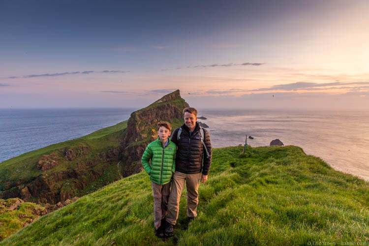 Faroe Islands - Our puffin hike on Mykines was the only time we needed our fleeces and puffy coats